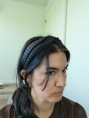 Genie by Eugenia Kim Black Braided Headband Woven Knot Hair Accessory